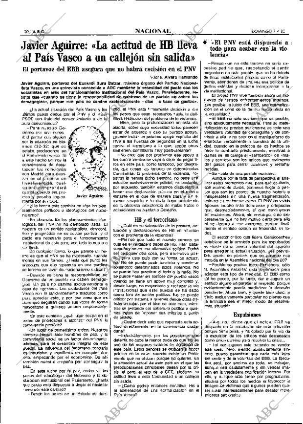 ABC MADRID 07-04-1985 página 20