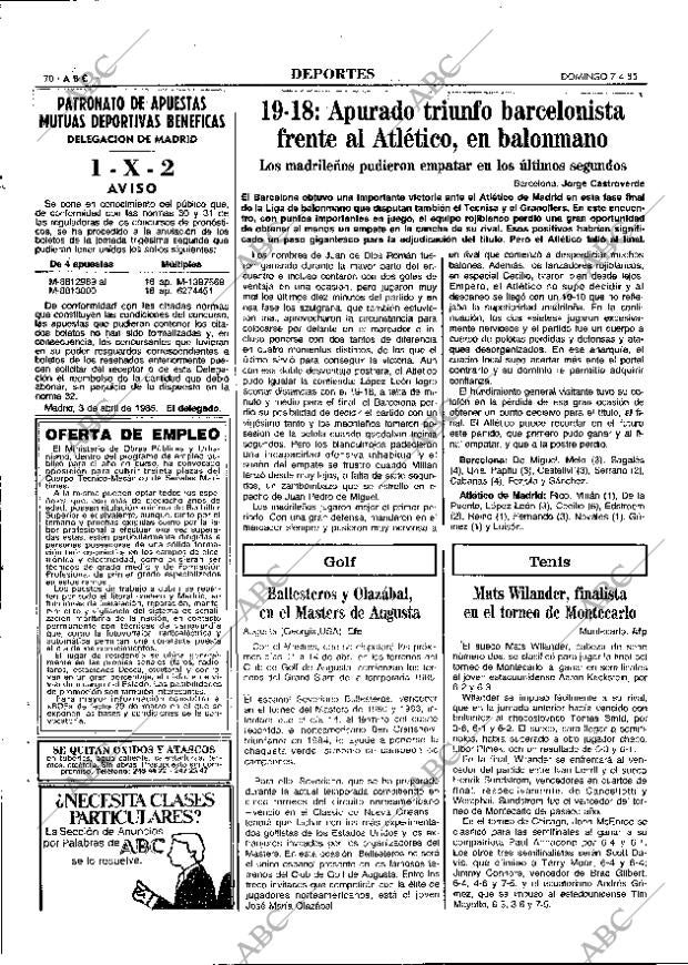 ABC MADRID 07-04-1985 página 70