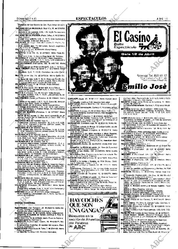 ABC MADRID 07-04-1985 página 77