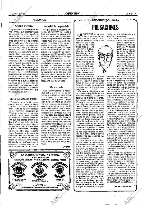 ABC MADRID 09-04-1985 página 17