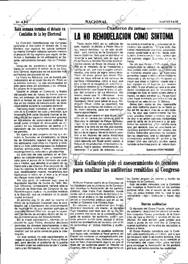 ABC MADRID 09-04-1985 página 24
