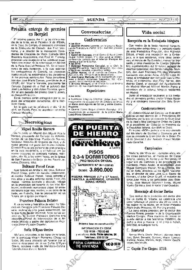 ABC MADRID 09-04-1985 página 42