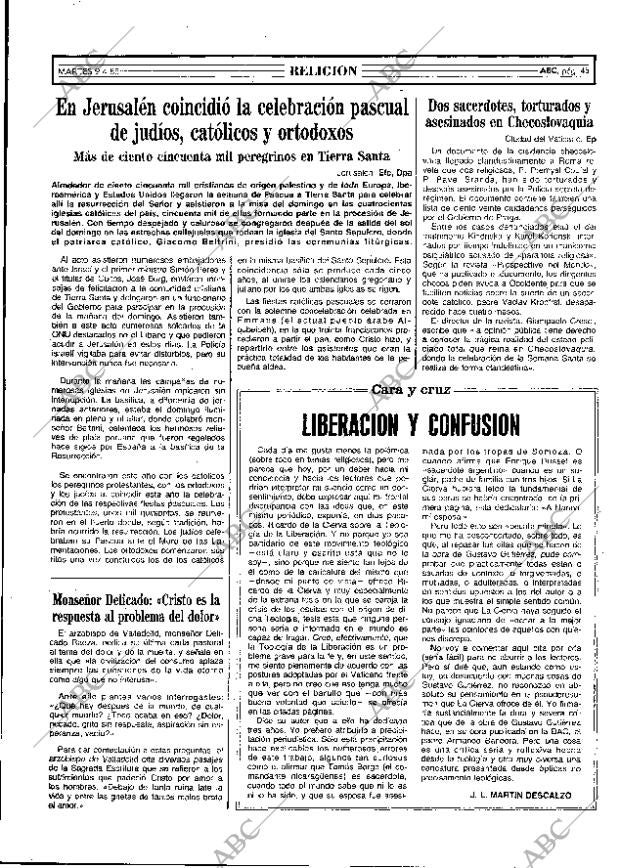 ABC MADRID 09-04-1985 página 45