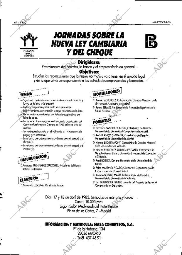 ABC MADRID 09-04-1985 página 62