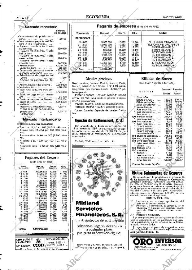 ABC MADRID 09-04-1985 página 70