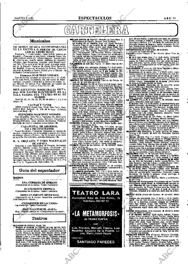 ABC MADRID 09-04-1985 página 81
