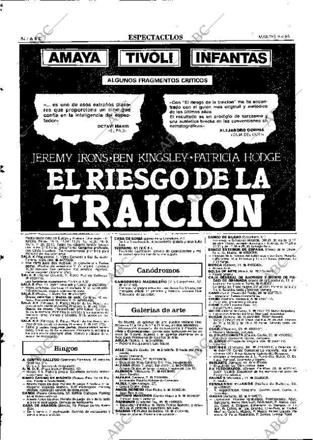 ABC MADRID 09-04-1985 página 84
