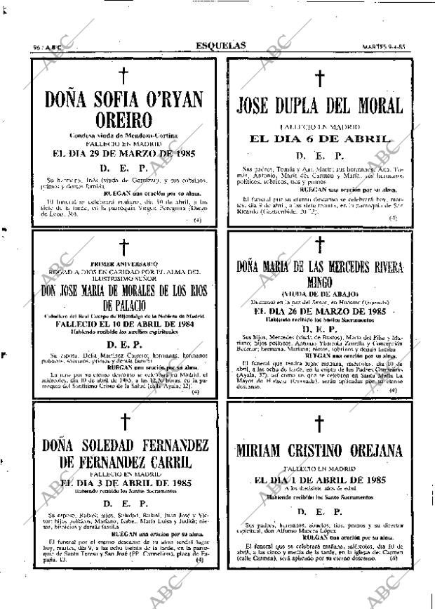 ABC MADRID 09-04-1985 página 96