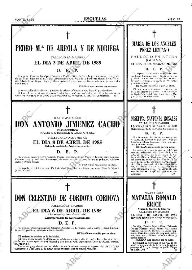 ABC MADRID 09-04-1985 página 97