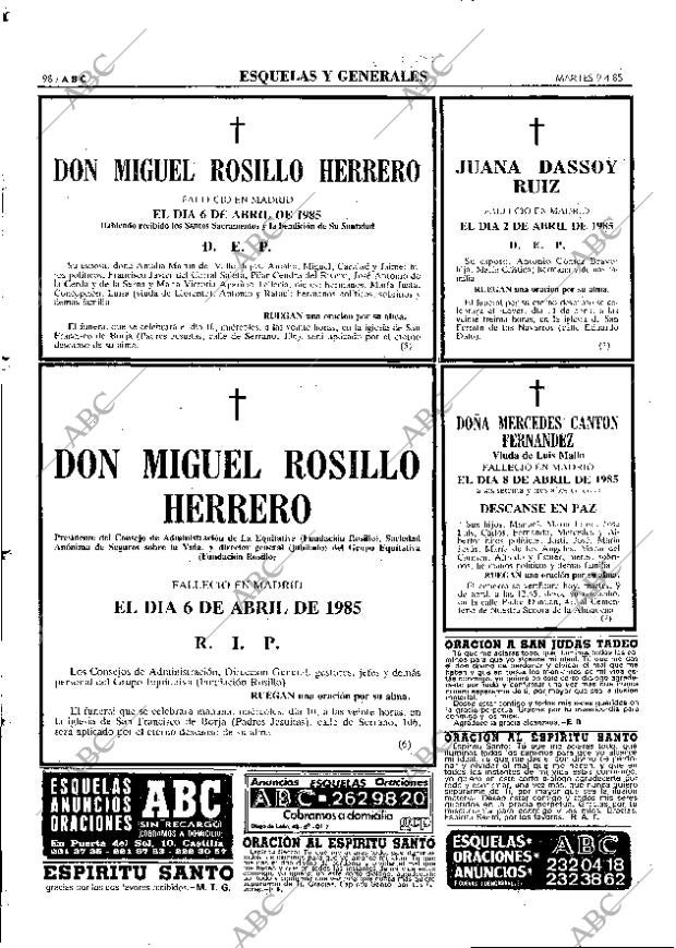 ABC MADRID 09-04-1985 página 98