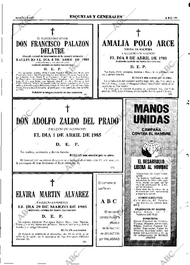 ABC MADRID 09-04-1985 página 99