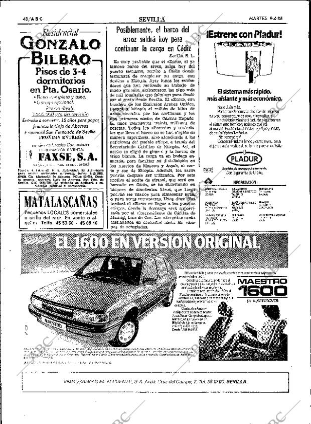 ABC SEVILLA 09-04-1985 página 48