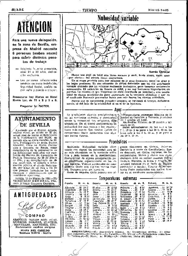 ABC SEVILLA 09-04-1985 página 58