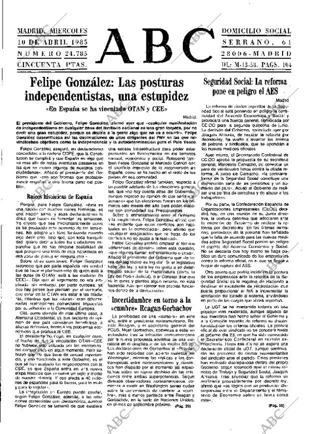 ABC MADRID 10-04-1985 página 13
