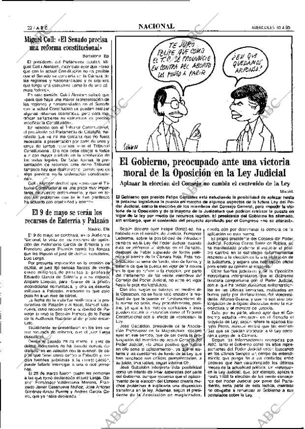 ABC MADRID 10-04-1985 página 22