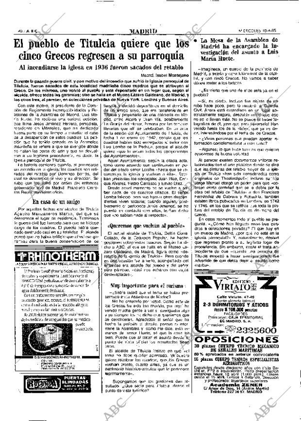ABC MADRID 10-04-1985 página 40
