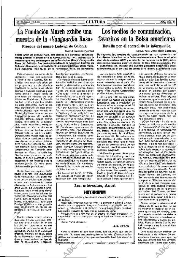 ABC MADRID 10-04-1985 página 45