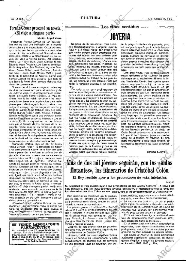 ABC MADRID 10-04-1985 página 46