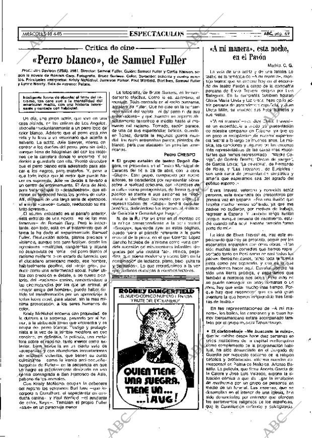 ABC MADRID 10-04-1985 página 69