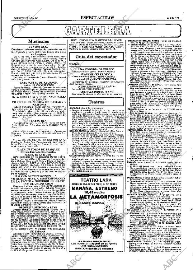 ABC MADRID 10-04-1985 página 71