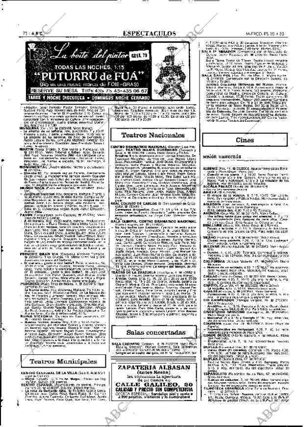 ABC MADRID 10-04-1985 página 72