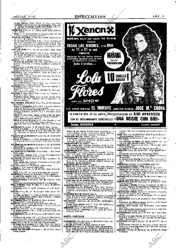 ABC MADRID 10-04-1985 página 73