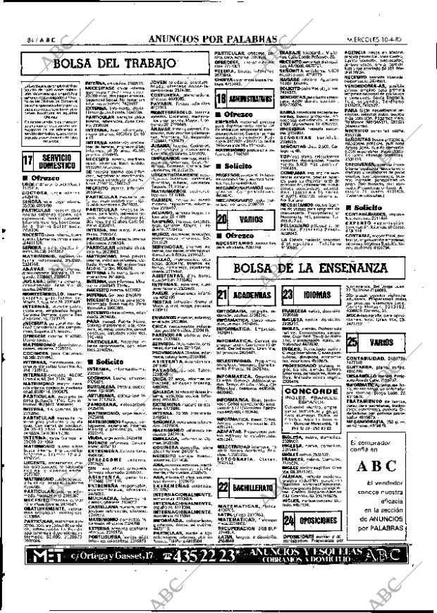 ABC MADRID 10-04-1985 página 84