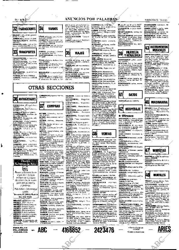 ABC MADRID 10-04-1985 página 86