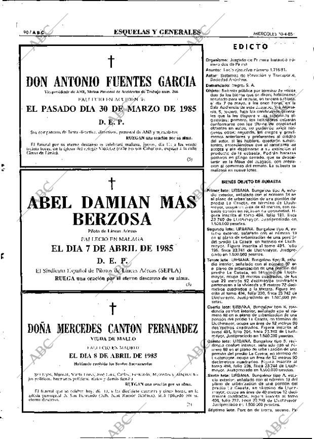 ABC MADRID 10-04-1985 página 90