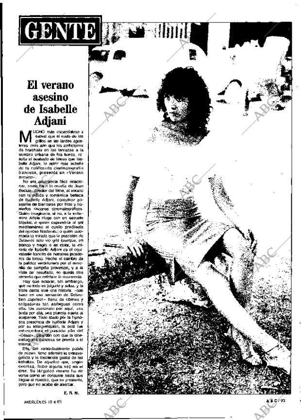 ABC MADRID 10-04-1985 página 93
