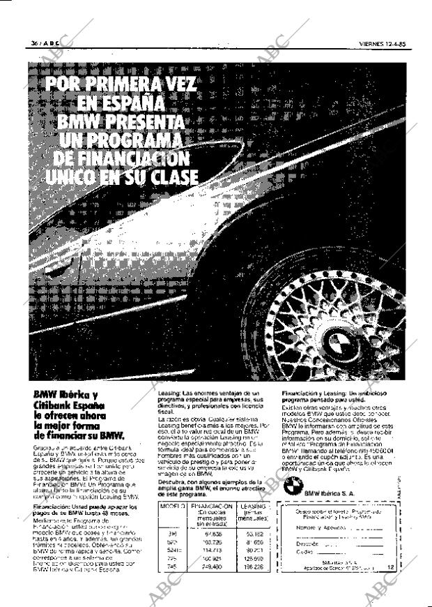 ABC MADRID 12-04-1985 página 36