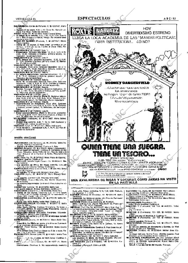 ABC MADRID 12-04-1985 página 83