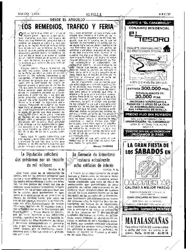 ABC SEVILLA 13-04-1985 página 37