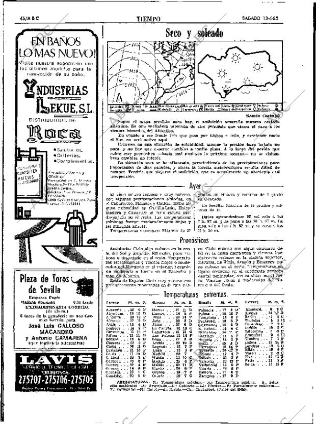 ABC SEVILLA 13-04-1985 página 46
