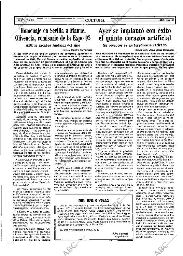 ABC MADRID 15-04-1985 página 37