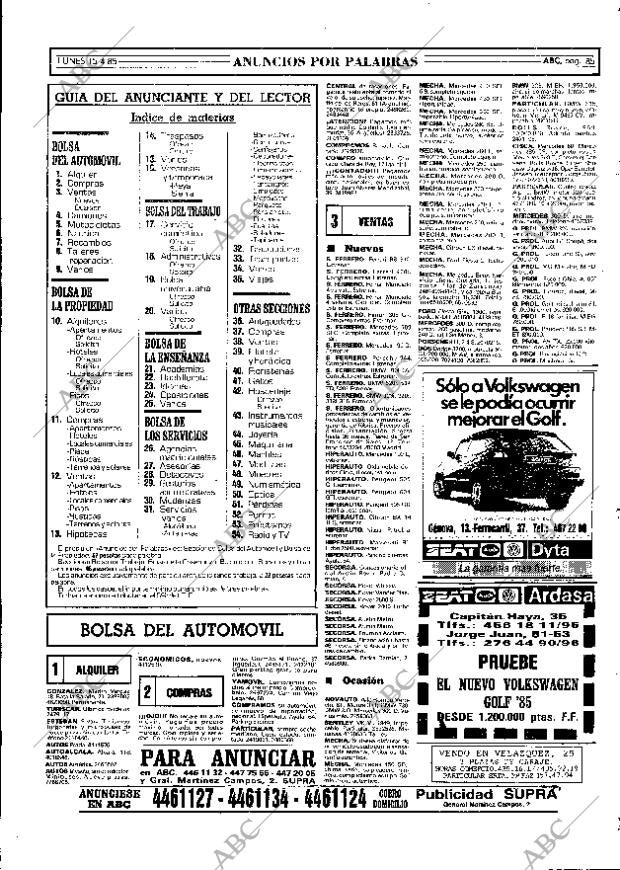 ABC MADRID 15-04-1985 página 85