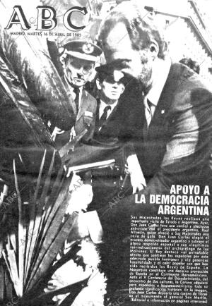 ABC MADRID 16-04-1985 página 1
