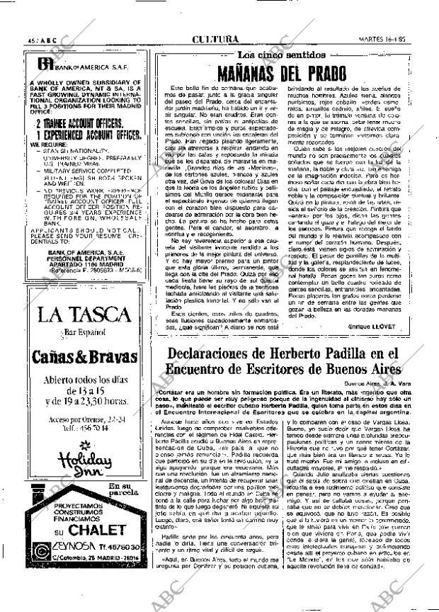 ABC MADRID 16-04-1985 página 46