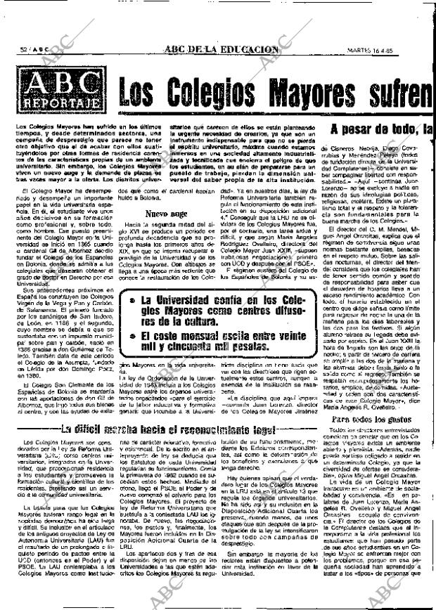 ABC MADRID 16-04-1985 página 52