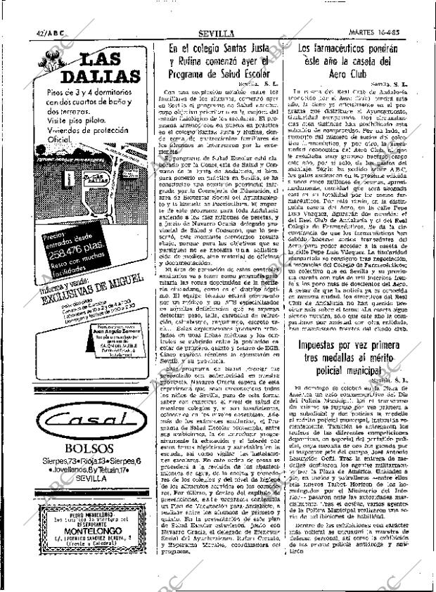 ABC SEVILLA 16-04-1985 página 42