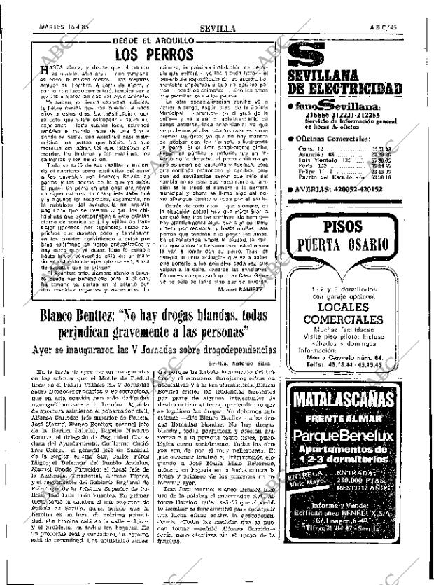 ABC SEVILLA 16-04-1985 página 45