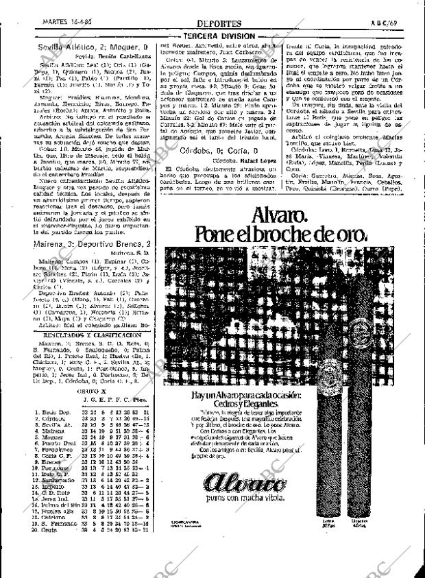ABC SEVILLA 16-04-1985 página 69