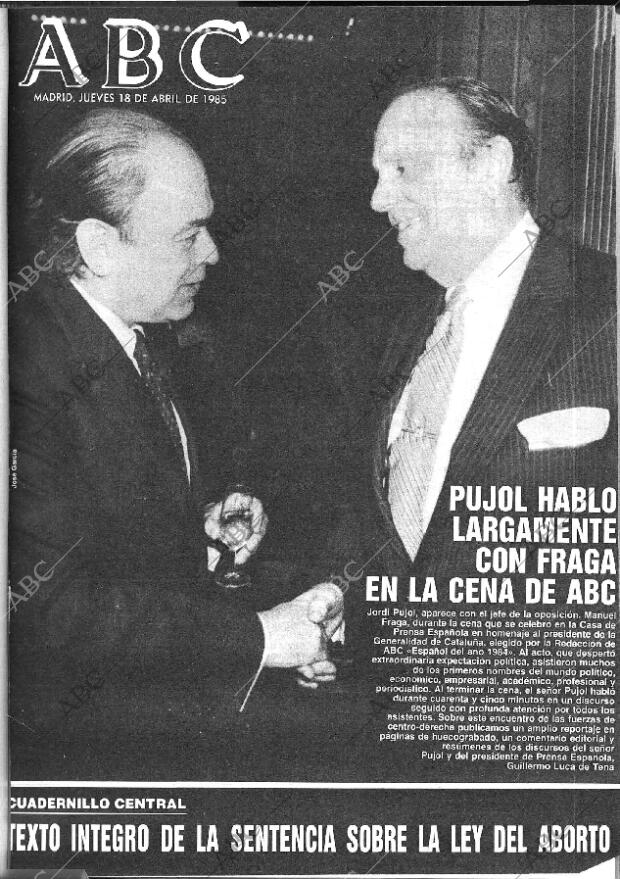 ABC MADRID 18-04-1985 página 1