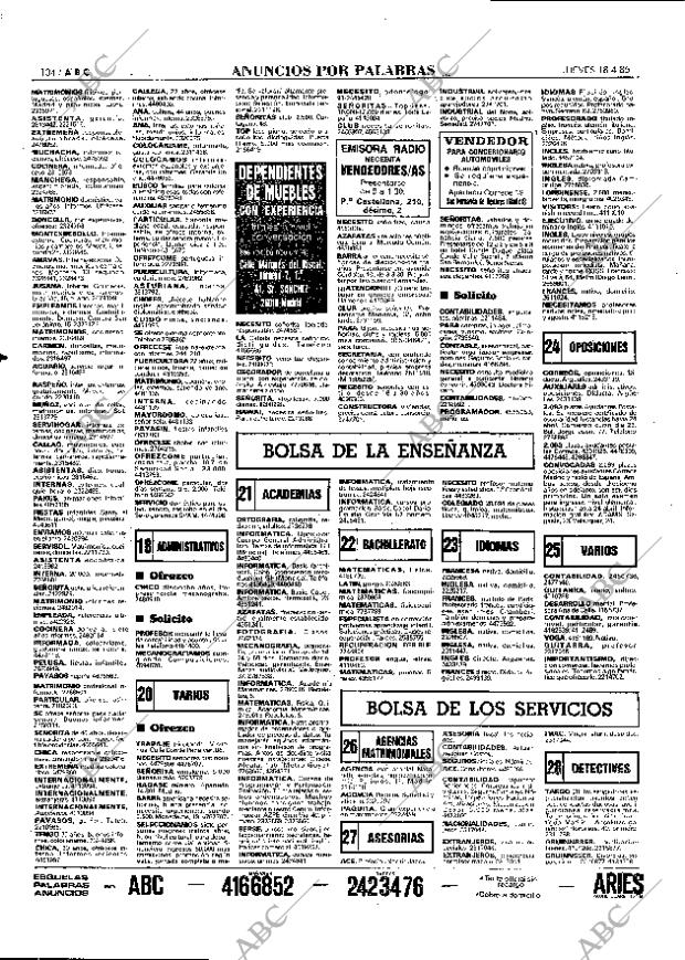 ABC MADRID 18-04-1985 página 104