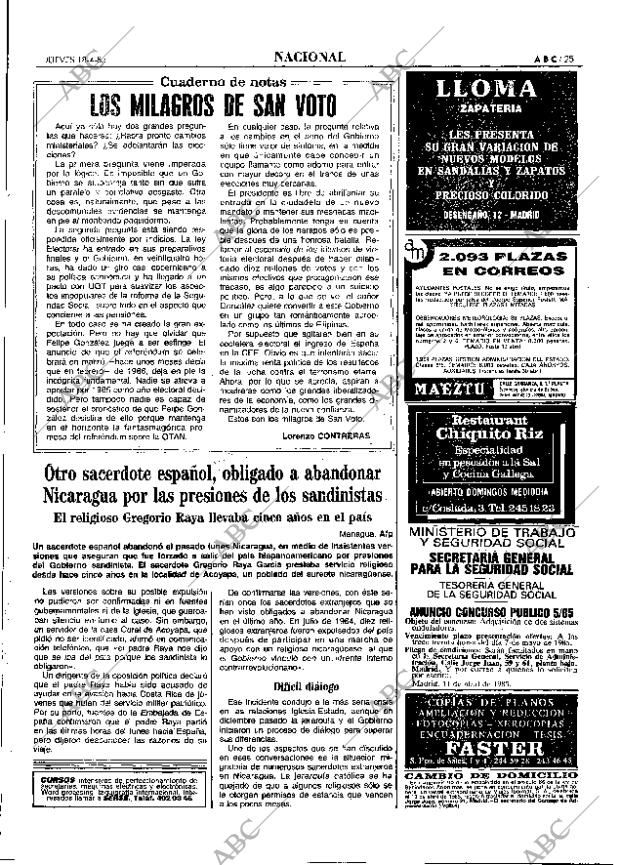 ABC MADRID 18-04-1985 página 25