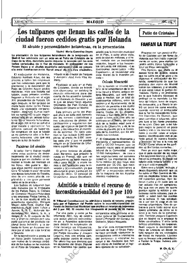 ABC MADRID 18-04-1985 página 41