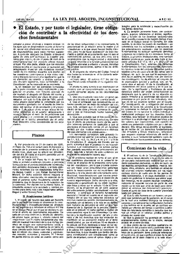 ABC MADRID 18-04-1985 página 63