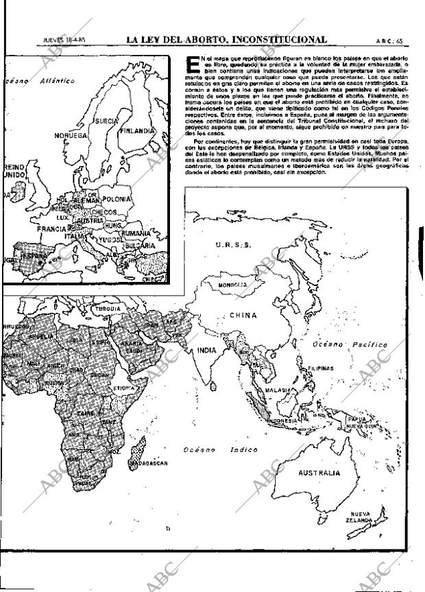 ABC MADRID 18-04-1985 página 65