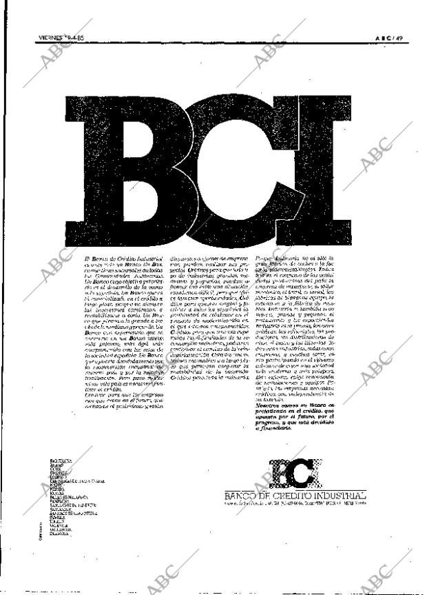 ABC MADRID 19-04-1985 página 49