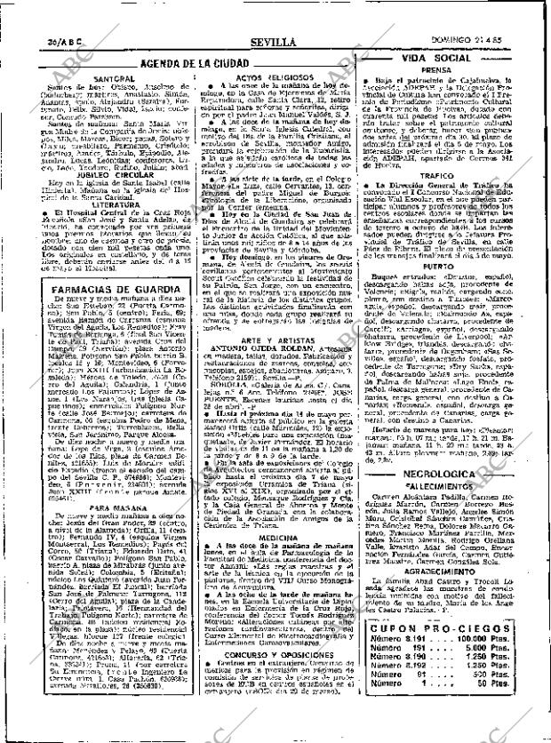ABC SEVILLA 21-04-1985 página 36